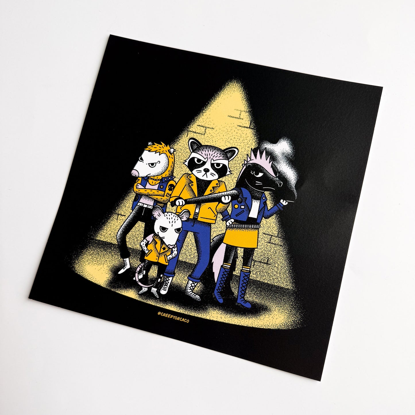 Bandit & The Sewer Scoundrels Animal Gang Print - Creepy Orca Supply Co