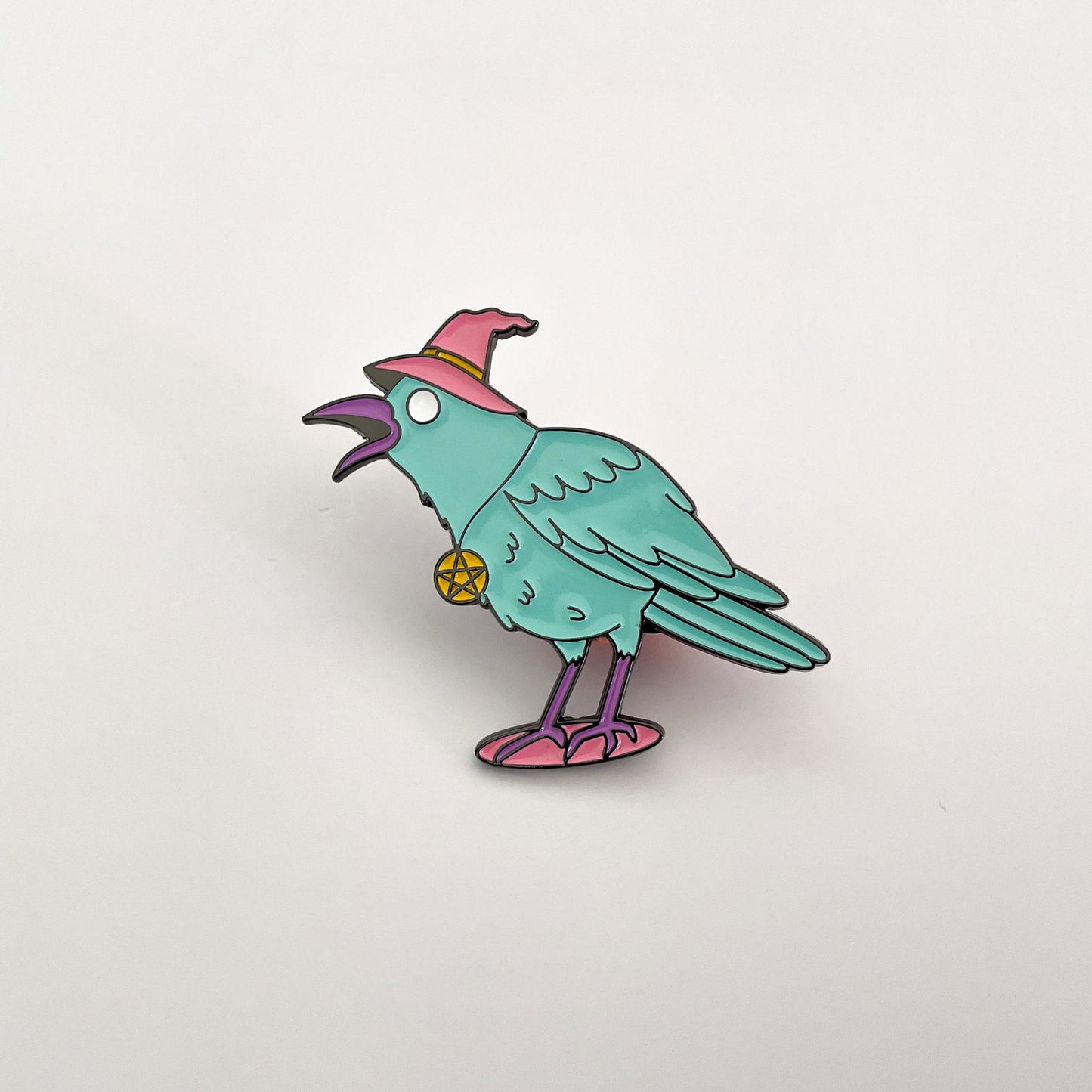 Coven's Crow Enamel Pin - Creepy Orca Supply Co