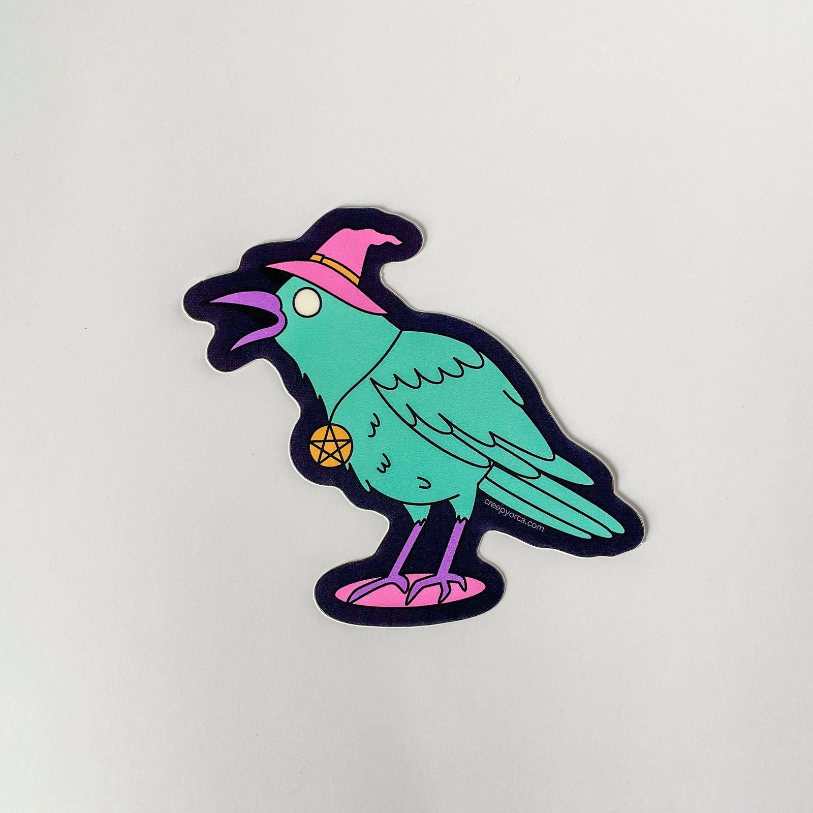 Coven's Crow Sticker - Creepy Orca Supply Co