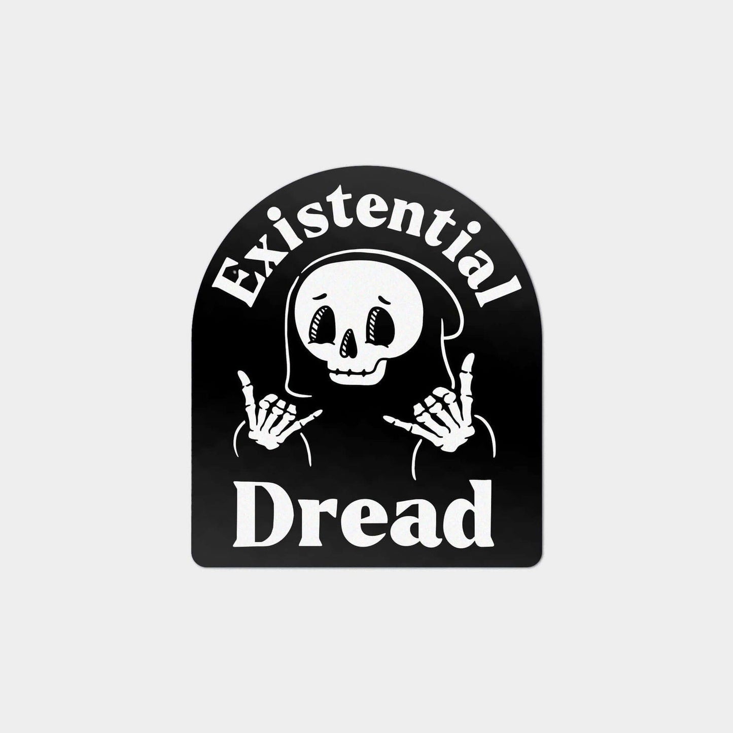 Existential Dread Kiss Cut Sticker - Creepy Orca Supply Co