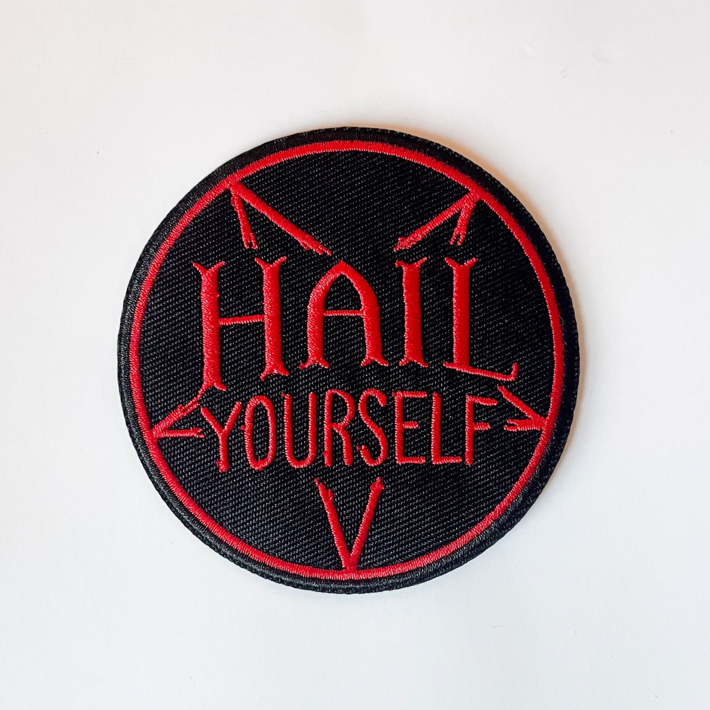 Hail Yourself Iron - on Patch - Creepy Orca Supply Co