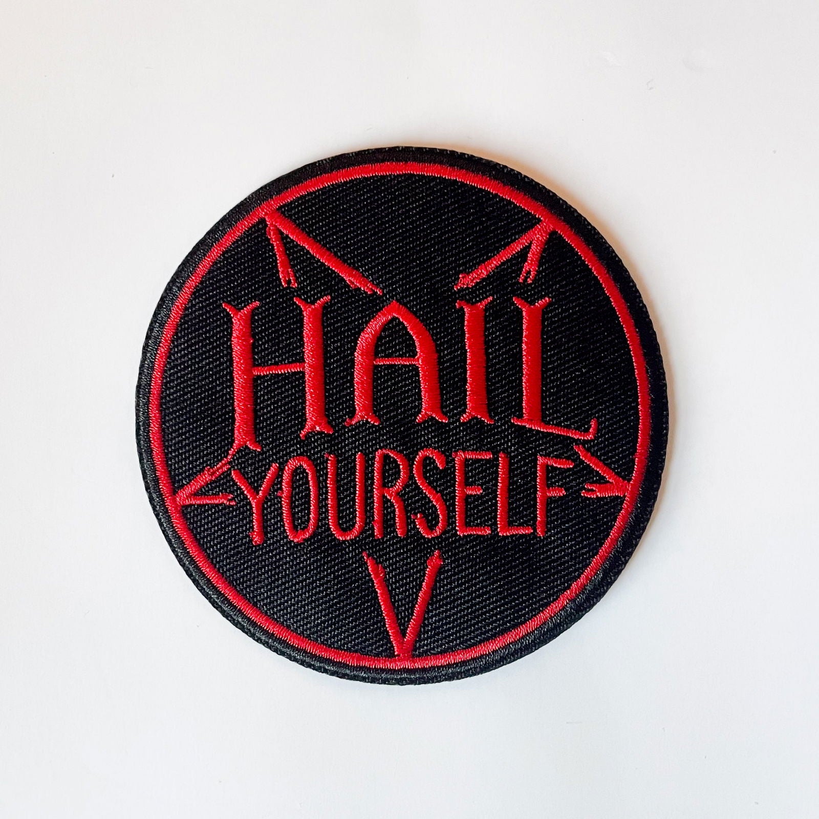 Hail Yourself Iron - on Patch - Creepy Orca Supply Co
