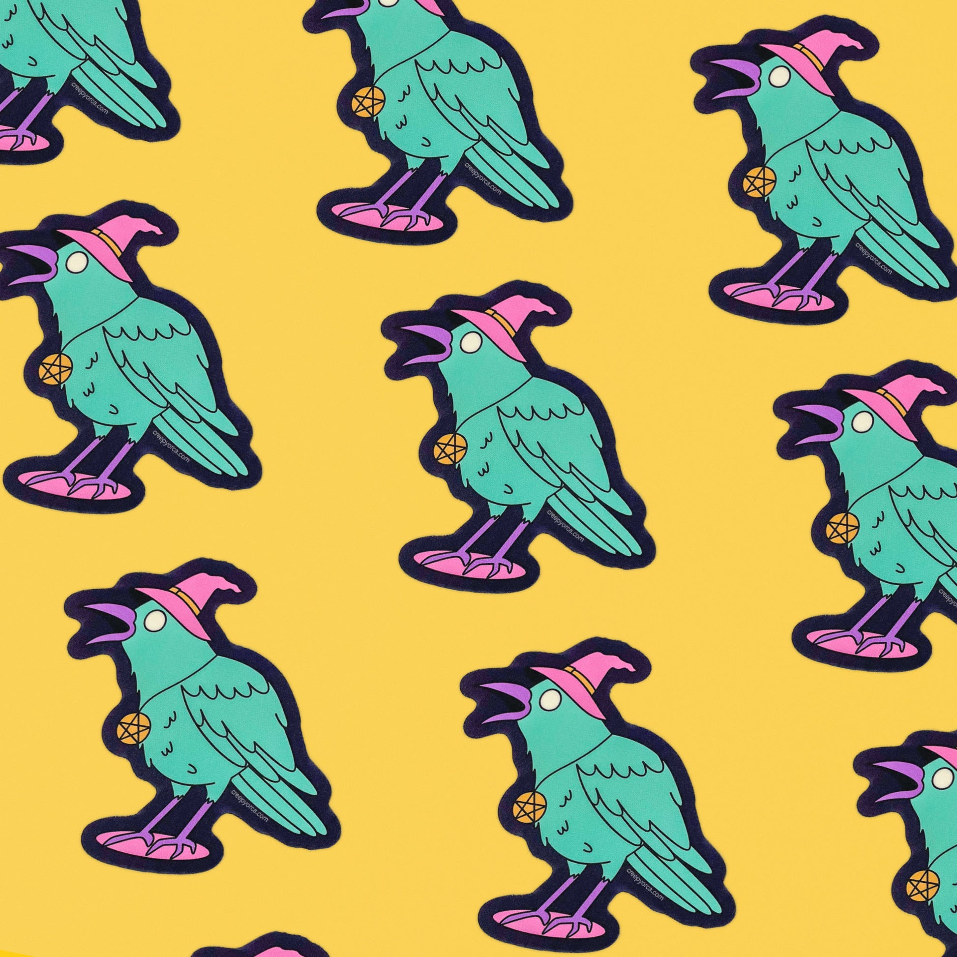 Coven's Crow Sticker - Creepy Orca Supply Co