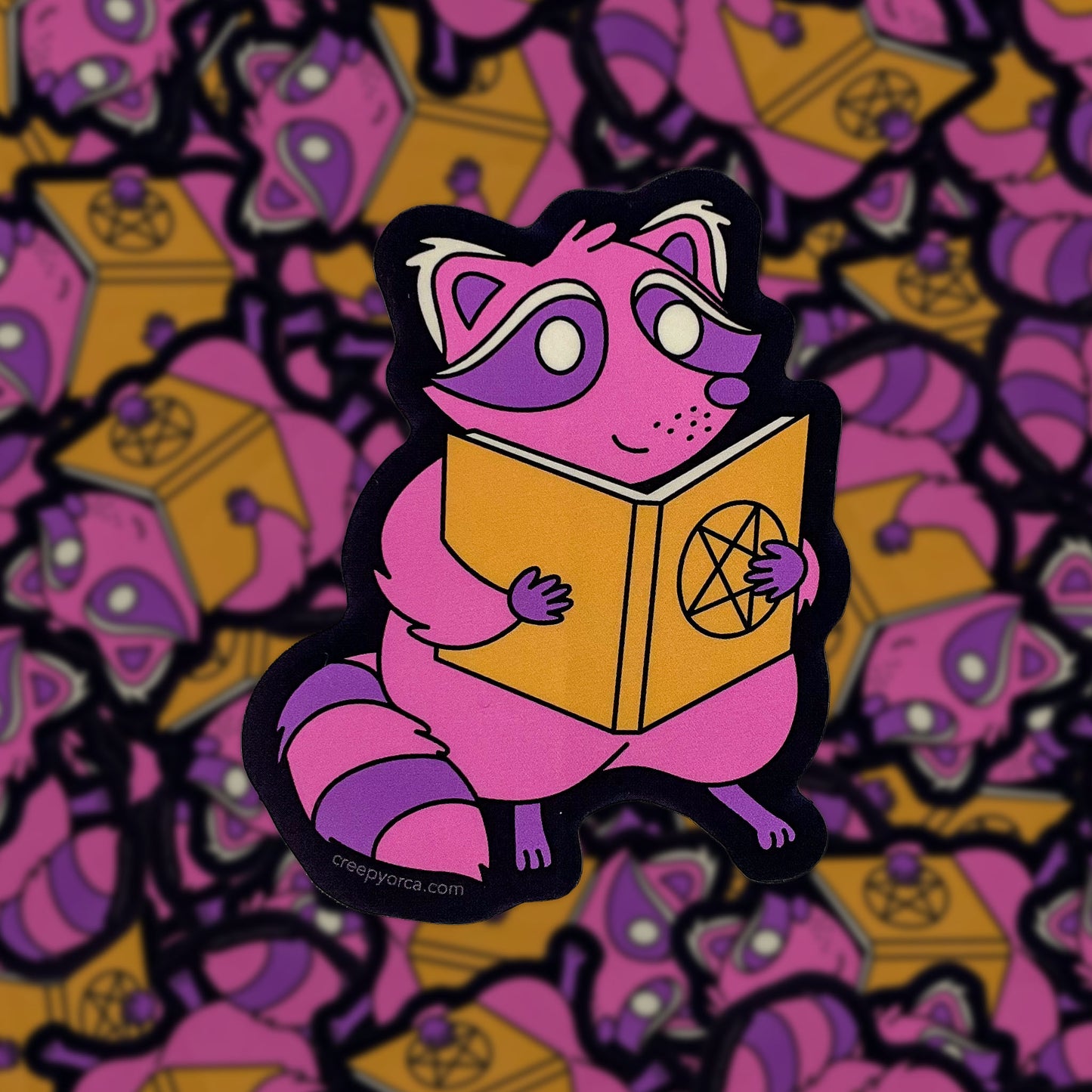 The Raccoon Arcanist Sticker