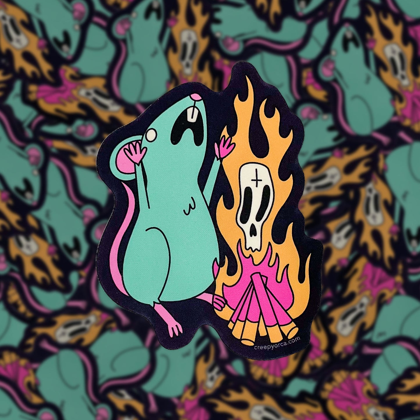 Dance of the Demon Rat Sticker