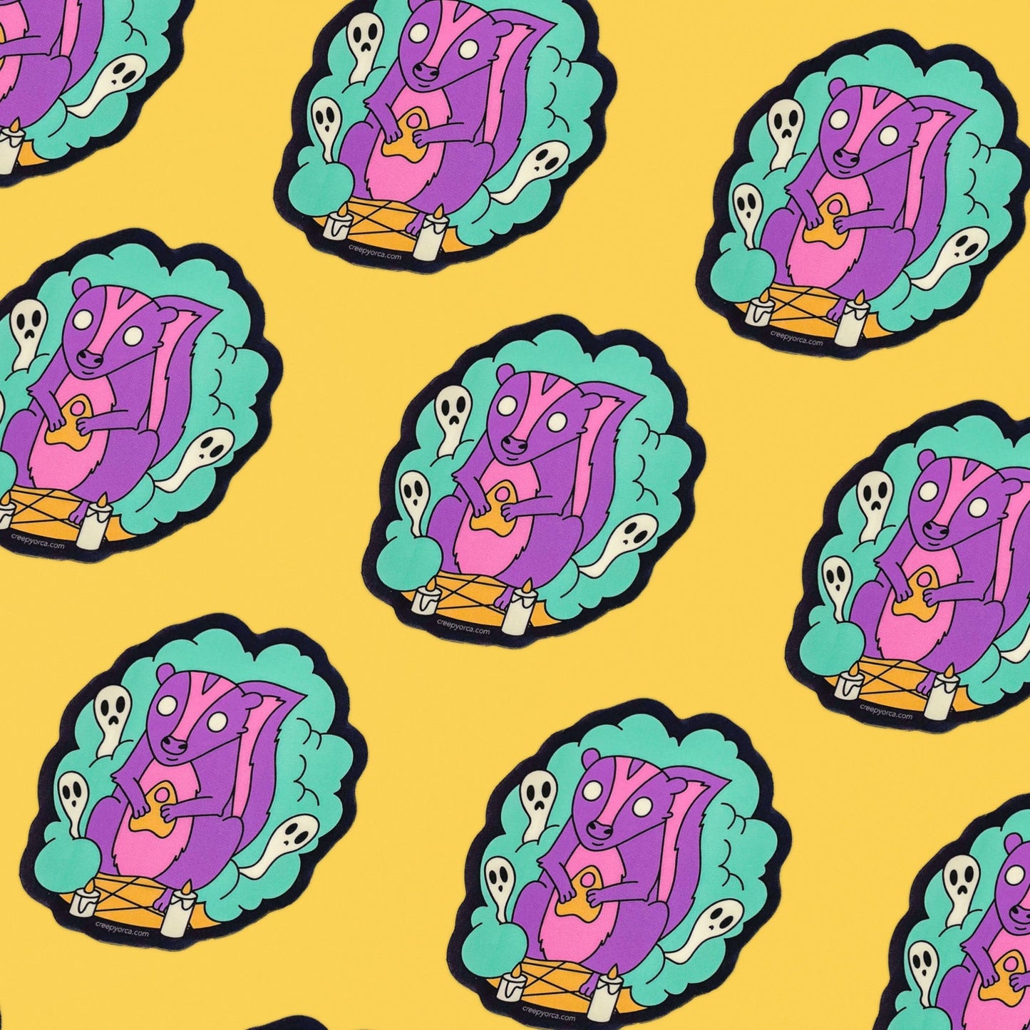 The Spiritualist Skunk Sticker - Creepy Orca Supply Co