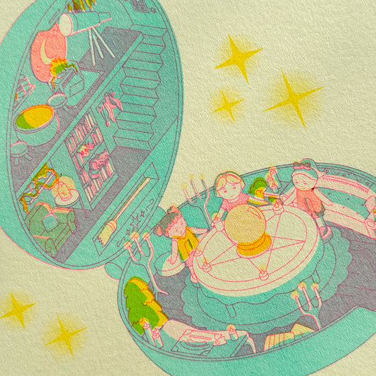 Polly Poltergeist Risograph Print