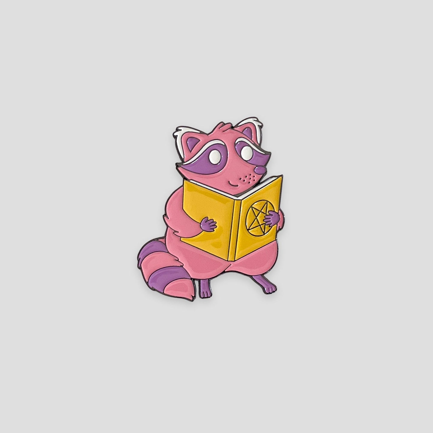 The Raccoon Arcanist Enamel Pin - Creepy Orca Supply Co