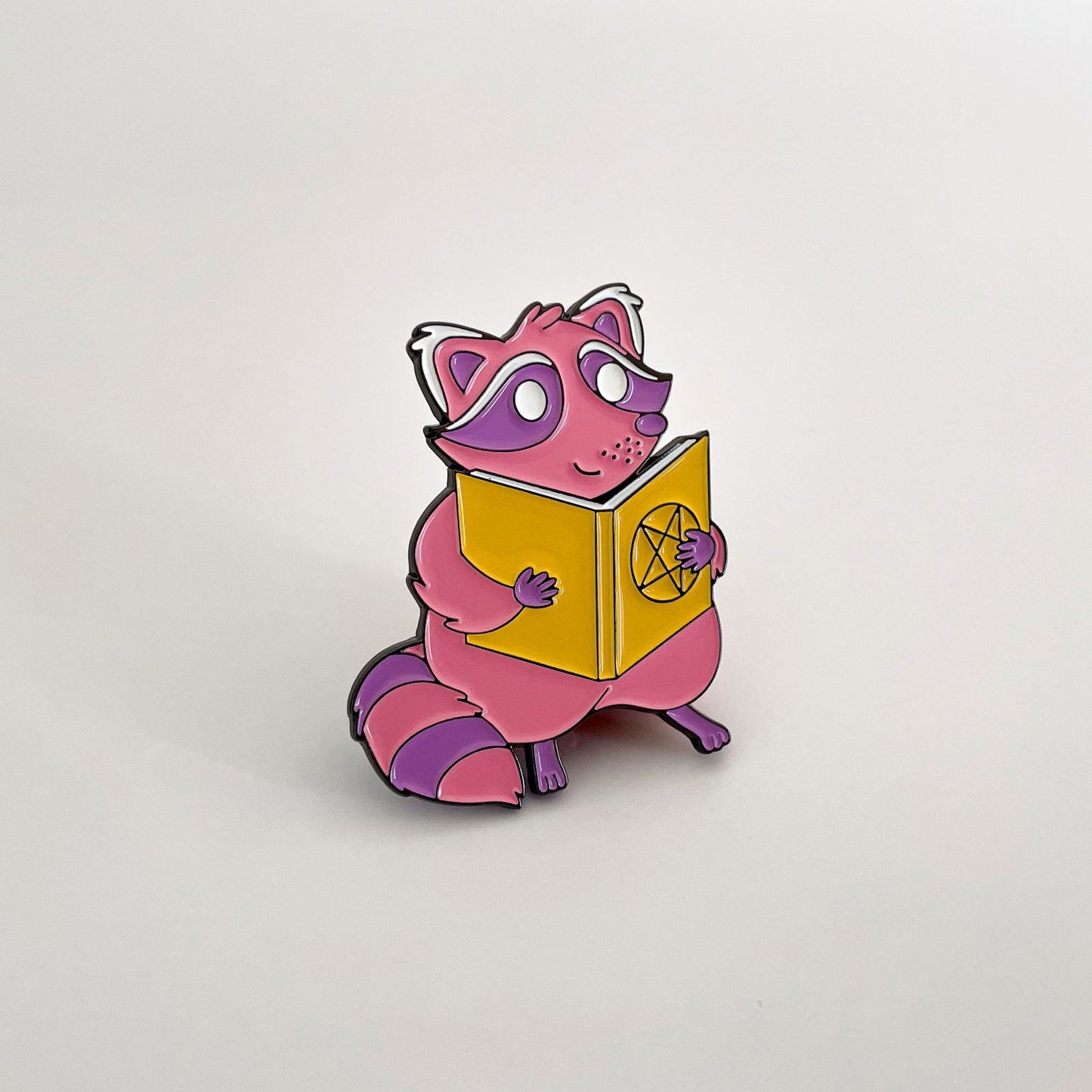 The Raccoon Arcanist Enamel Pin - Creepy Orca Supply Co