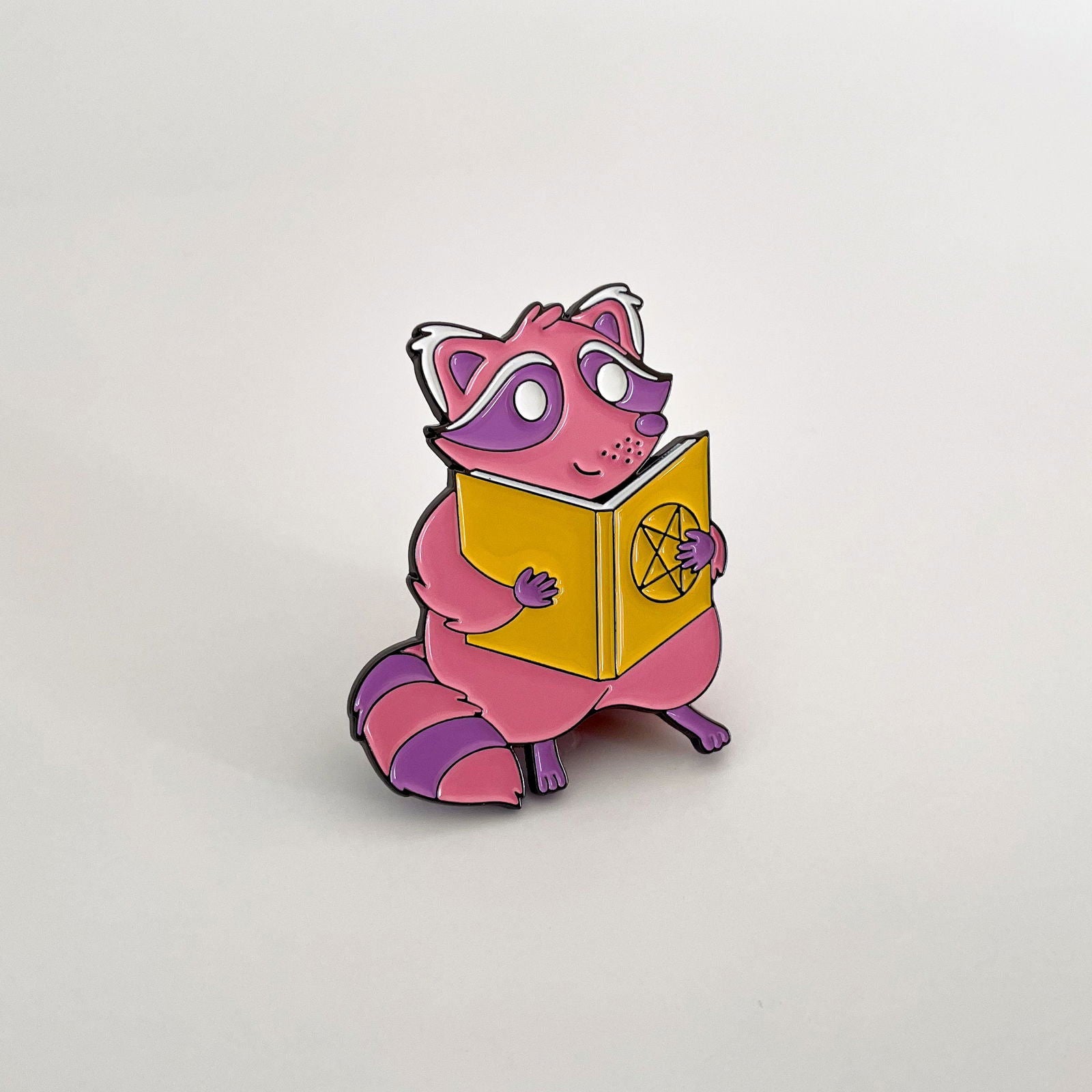 The Raccoon Arcanist Enamel Pin - Creepy Orca Supply Co
