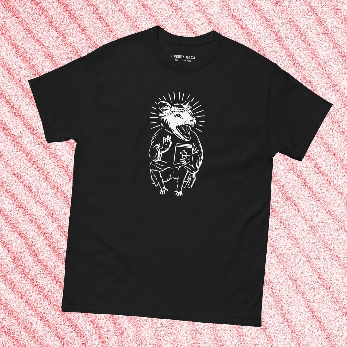 Eat Trash, Praise Jesus Short-Sleeve Tee