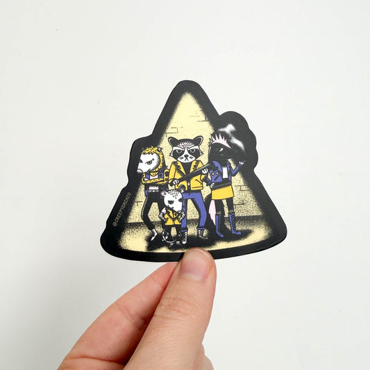 Punk Trash Animal Gang Sticker