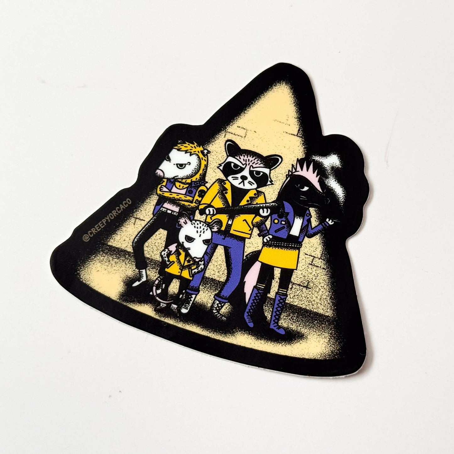 Punk Trash Animal Gang Sticker