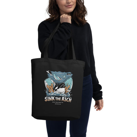 Sink The Rich Tote Bag - Creepy Orca Supply Co