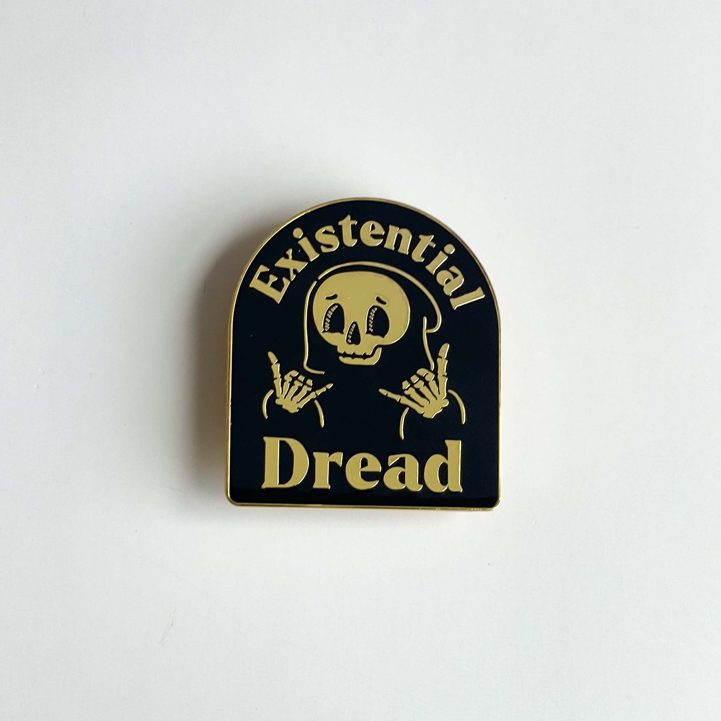Existential Dread Enamel Pin - Creepy Orca Supply Co