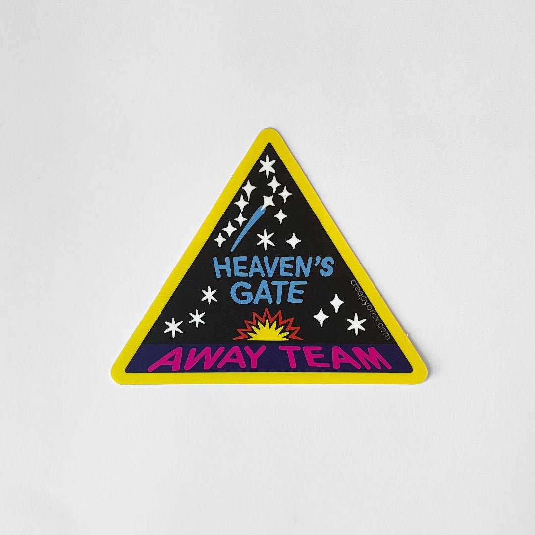 Heaven's Gate Away Team Die Cut Sticker - Creepy Orca Supply Co