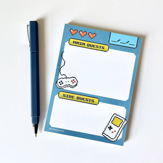 Quest Log Notepad - Creepy Orca Supply Co