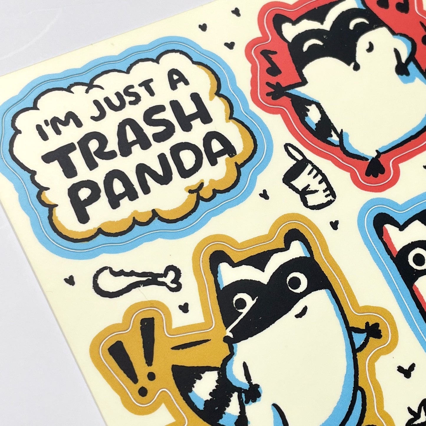 I'm Just a Trash Panda Sticker Sheet - Creepy Orca Supply Co
