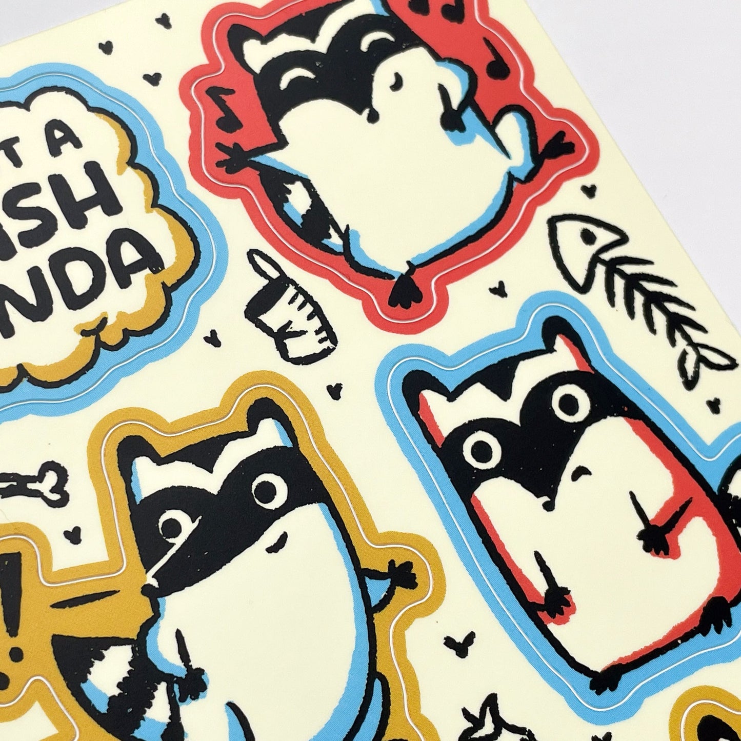 I'm Just a Trash Panda Sticker Sheet - Creepy Orca Supply Co
