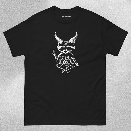 Eat Trash, Hail Satan Short - Sleeve Tee - Creepy Orca Supply Co