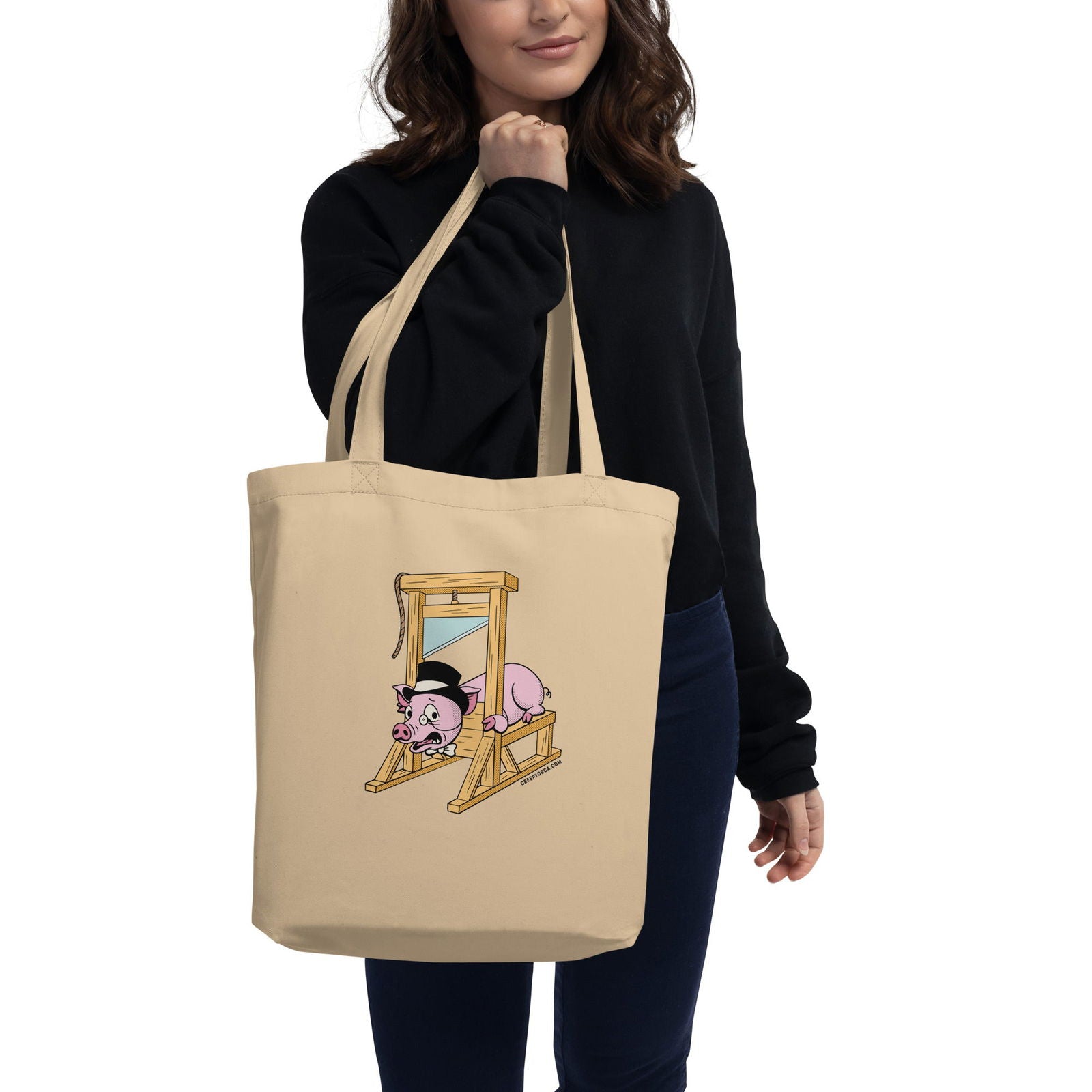 Capitalist Pig Tote Bag - Creepy Orca Supply Co