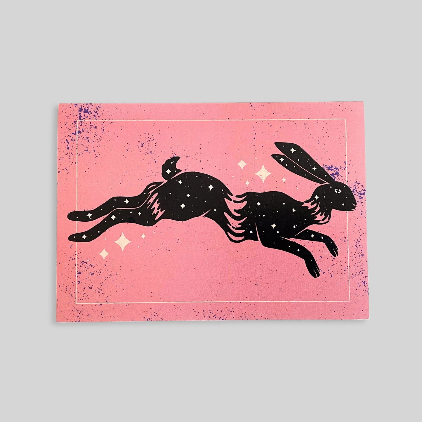 Cosmic Rabbit 7x5 Greeting Card / Print - Creepy Orca Supply Co