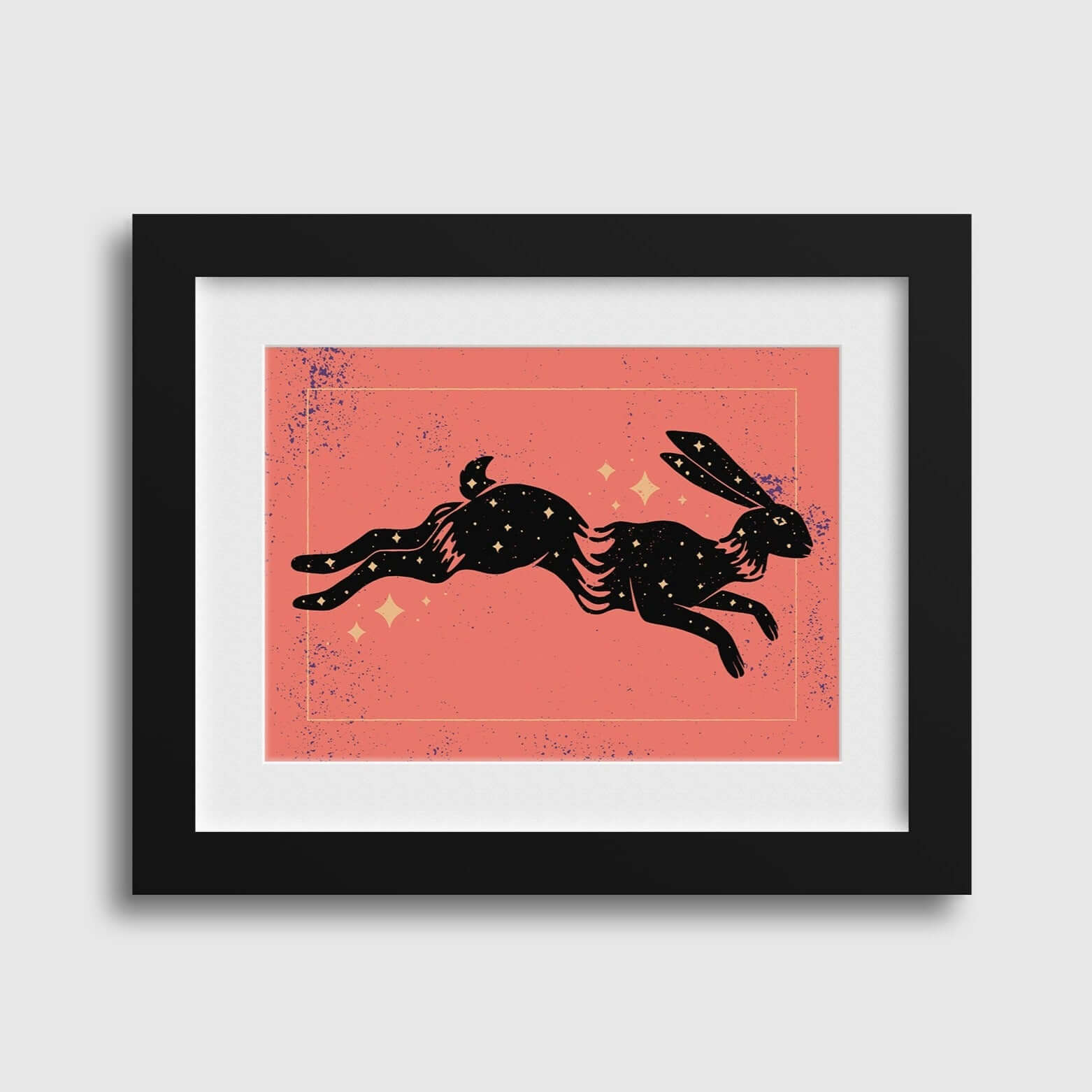 Cosmic Rabbit 7x5 Greeting Card / Print - Creepy Orca Supply Co