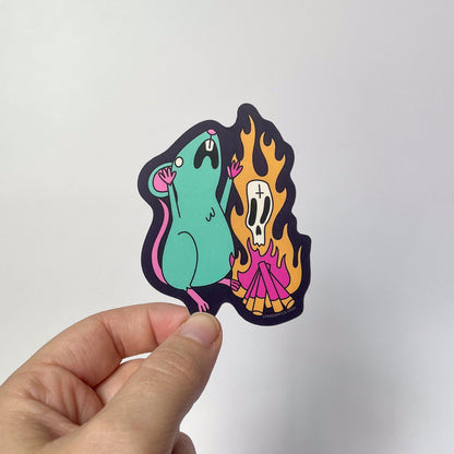 Dance of the Demon Rat Sticker - Creepy Orca Supply Co