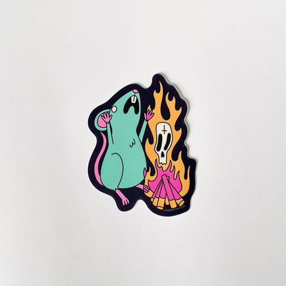 Dance of the Demon Rat Sticker - Creepy Orca Supply Co