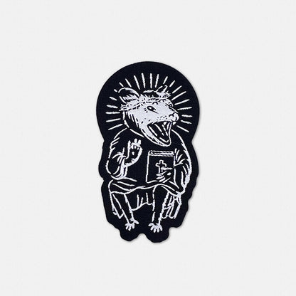Eat Trash Praise Jesus Iron - on Patch - Creepy Orca Supply Co