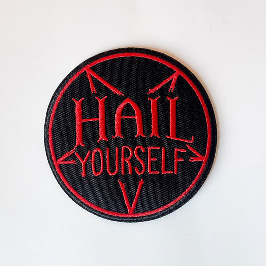 Hail Yourself Iron - on Patch - Creepy Orca Supply Co