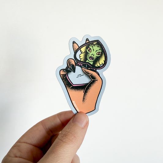 Lizard Lady Sticker
