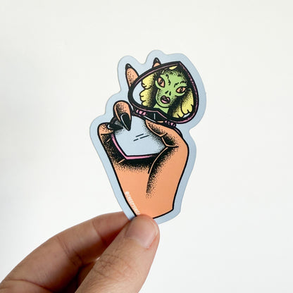Lizard Lady Sticker