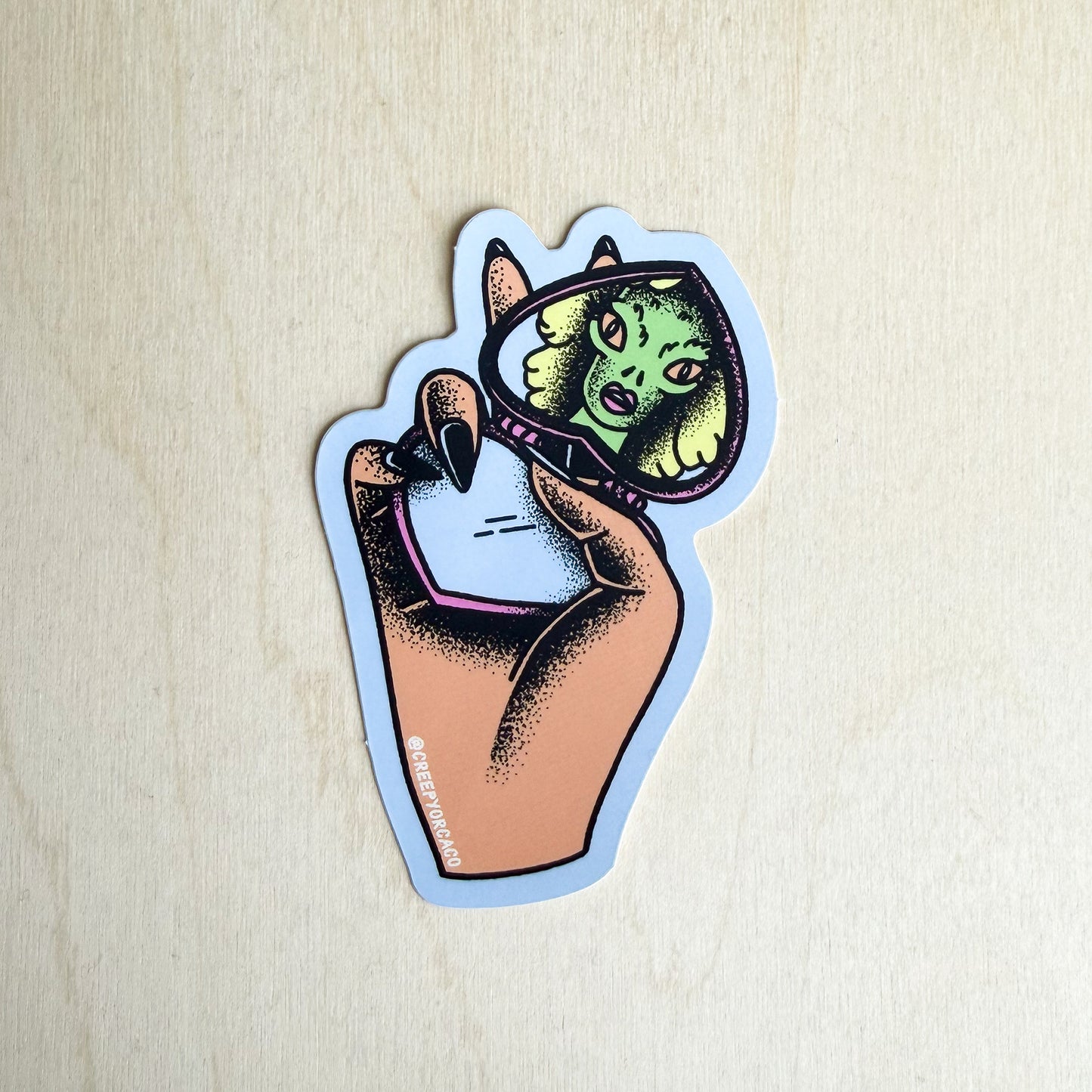 Lizard Lady Sticker