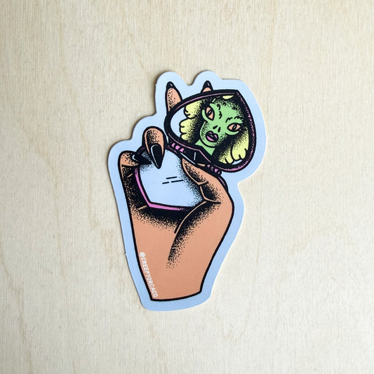 Lizard Lady Sticker