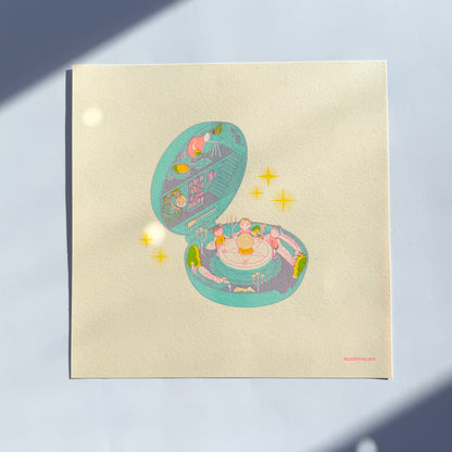 Polly Poltergeist Risograph Print