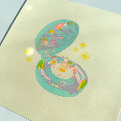 Polly Poltergeist Risograph Print