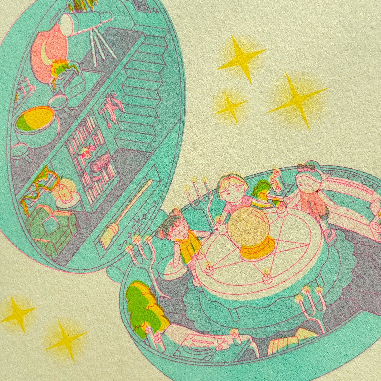 Polly Poltergeist Risograph Print