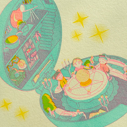 Polly Poltergeist Risograph Print