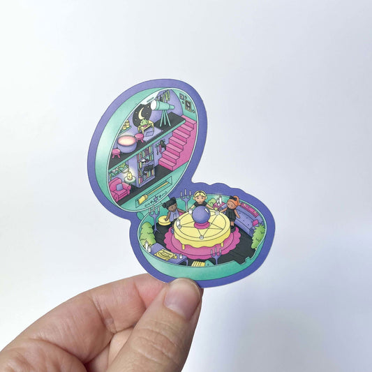 Polly Poltergeist Sticker - Creepy Orca Supply Co