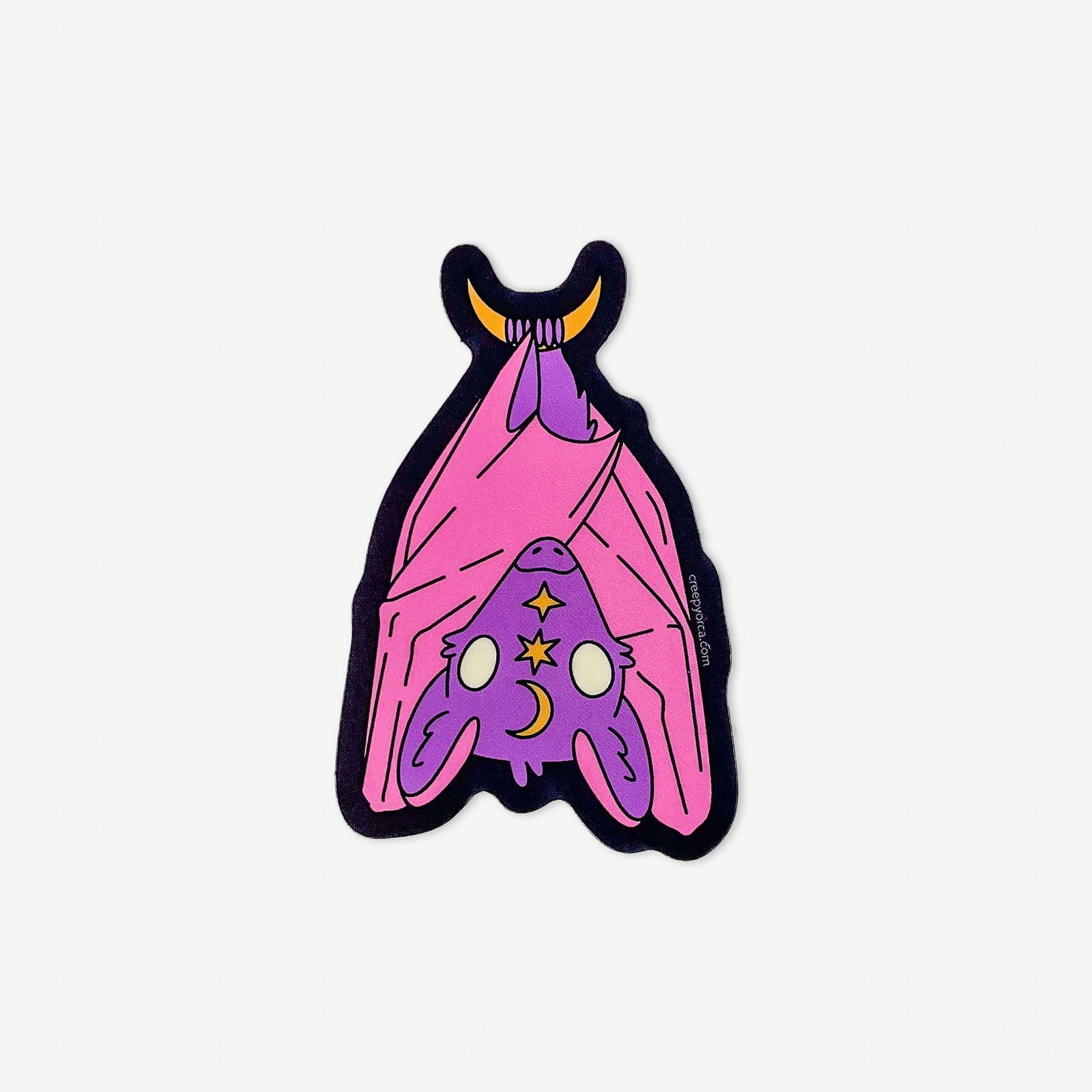 Cute Bat Sticker: Embrace the Nocturnal with The Bat Mystic – Creepy ...