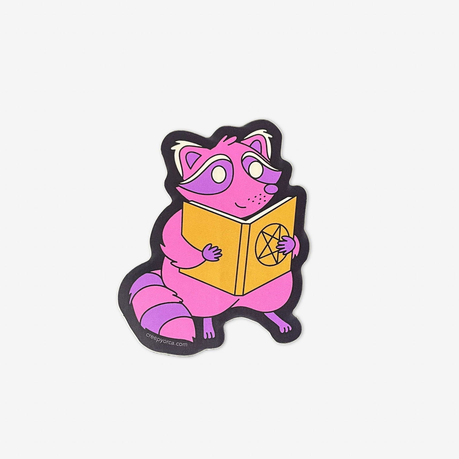 The Raccoon Arcanist Sticker - Creepy Orca Supply Co