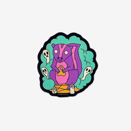 The Spiritualist Skunk Sticker - Creepy Orca Supply Co