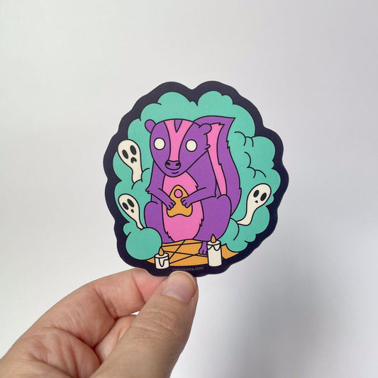 The Spiritualist Skunk Sticker - Creepy Orca Supply Co