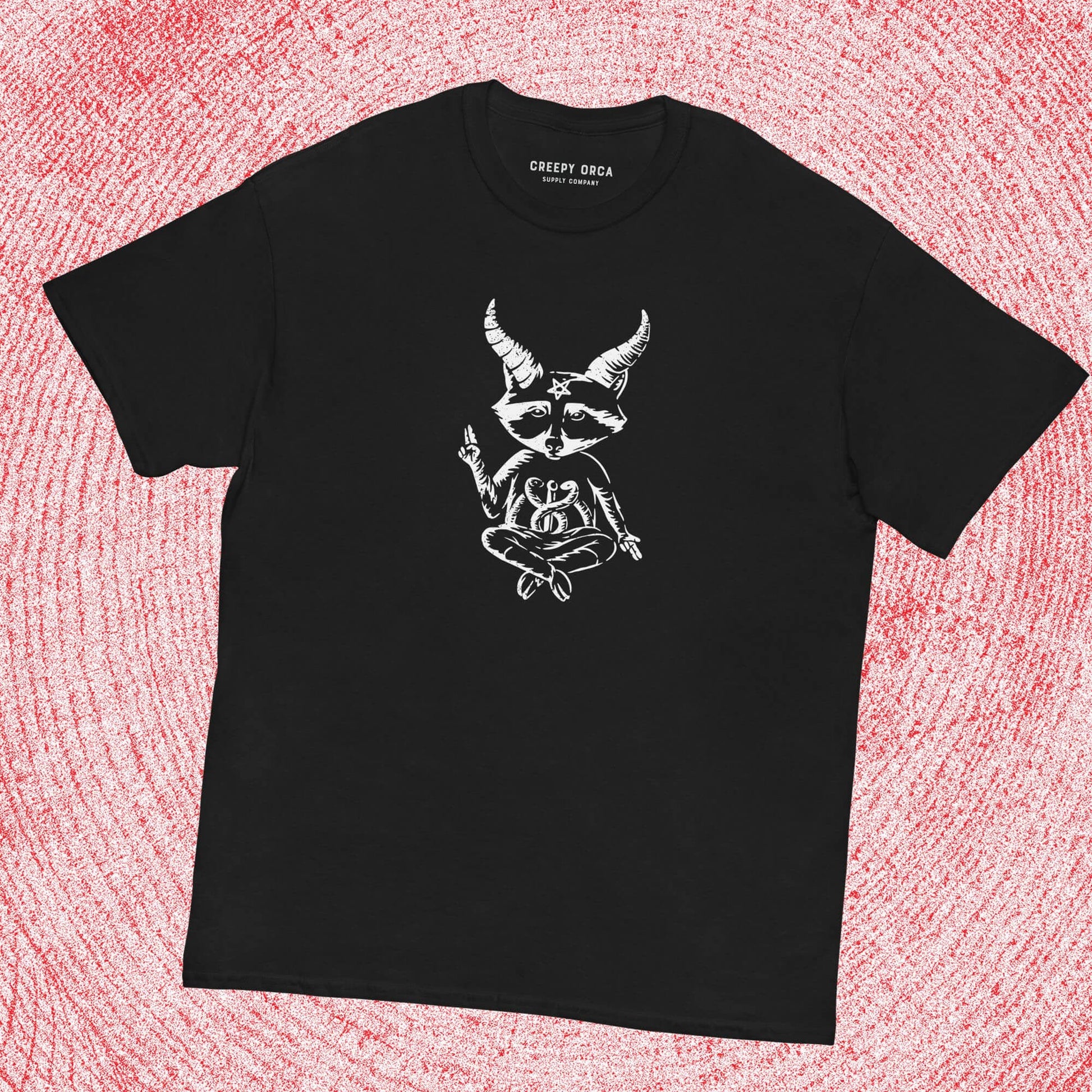 Eat Trash, Hail Satan Short - Sleeve Tee - Creepy Orca Supply Co