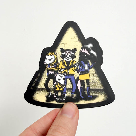 Punk Trash Animal Gang Sticker