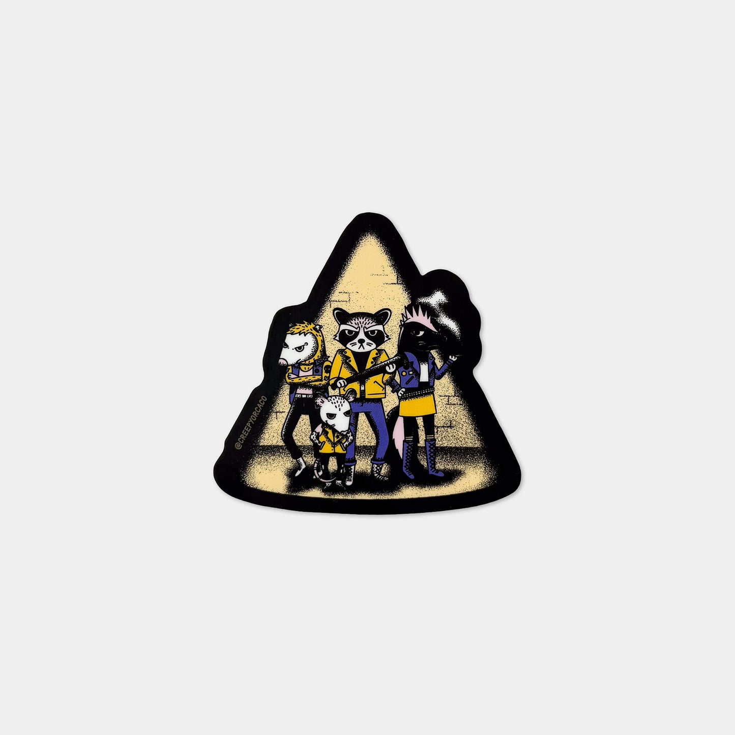 Punk Trash Animal Gang Sticker