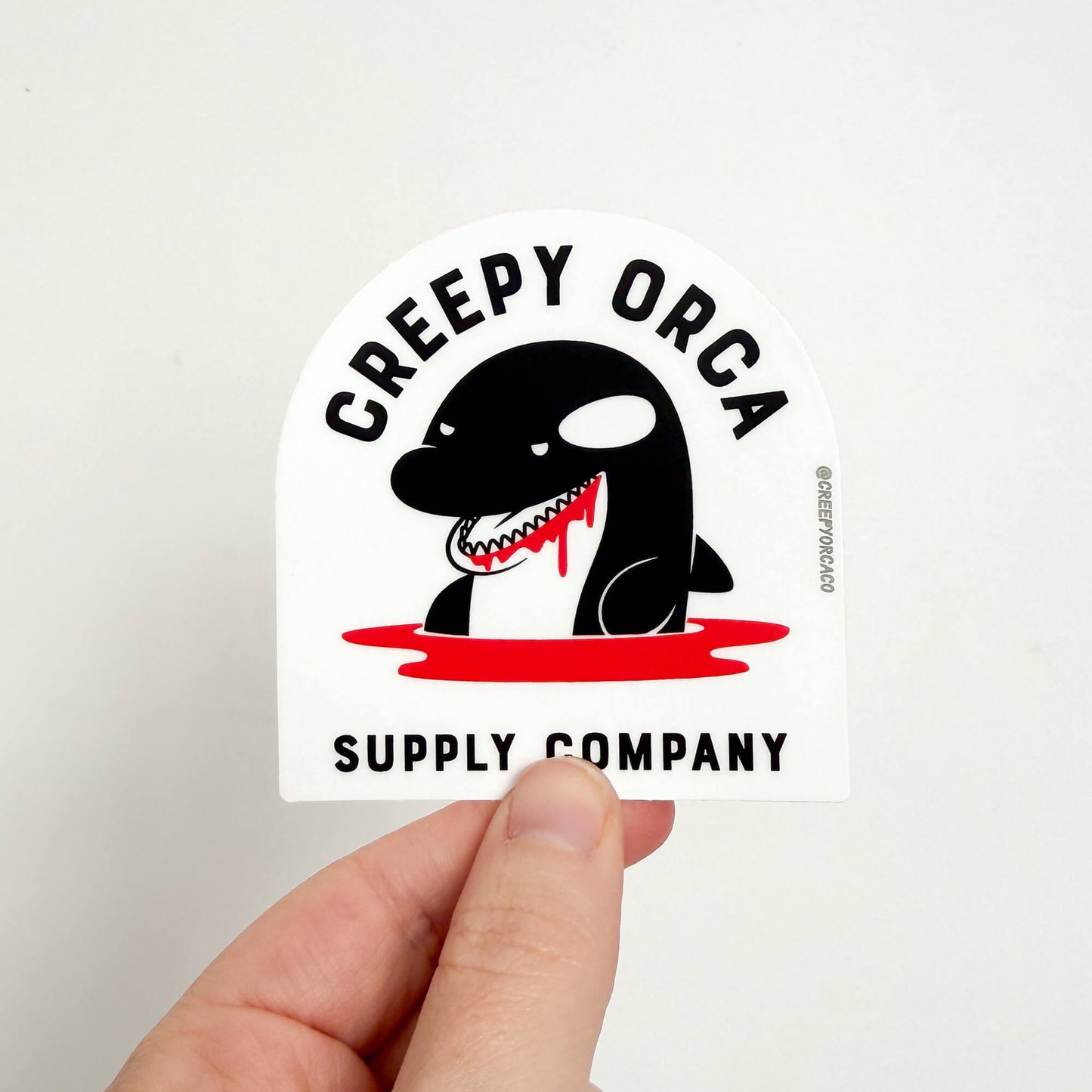 Creepy Orca Logo Sticker
