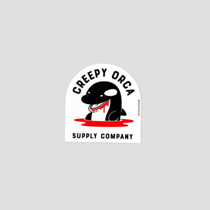 Creepy Orca Logo Sticker