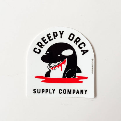 Creepy Orca Logo Sticker